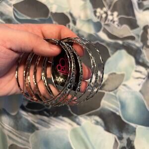 NWT paparazzi silver bangle bracelets
